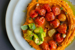 Tomato topped spread