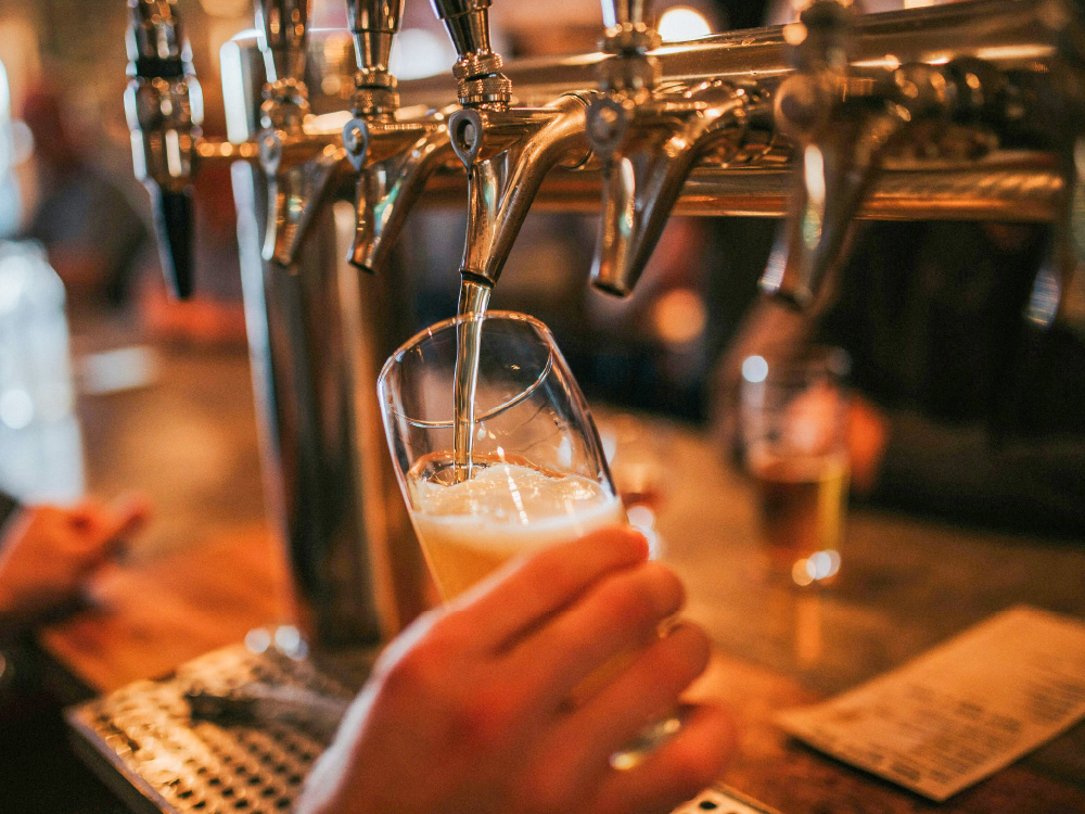 Bière - servir une pinte