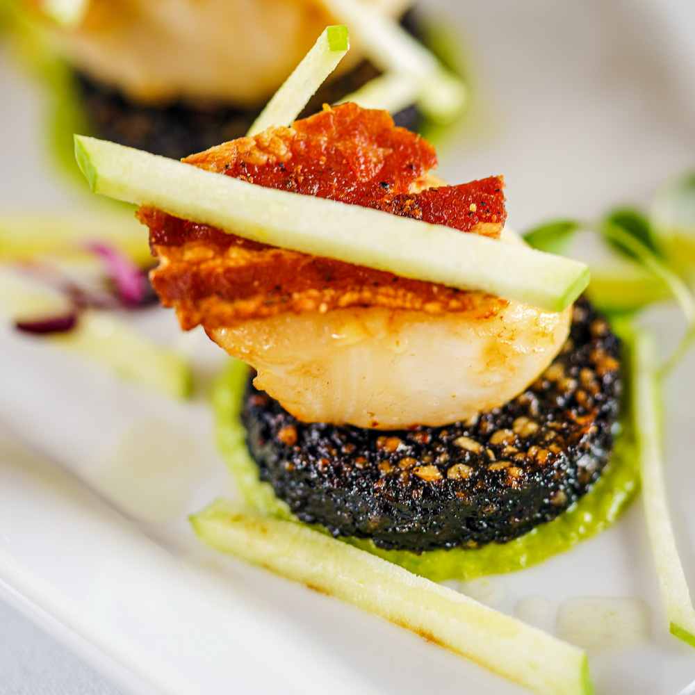 Boudin noir, coquille Saint-Jacques